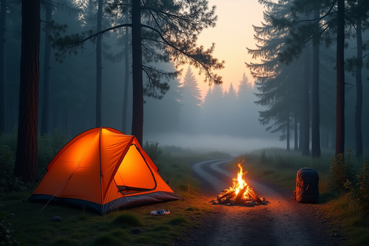 camping forêt