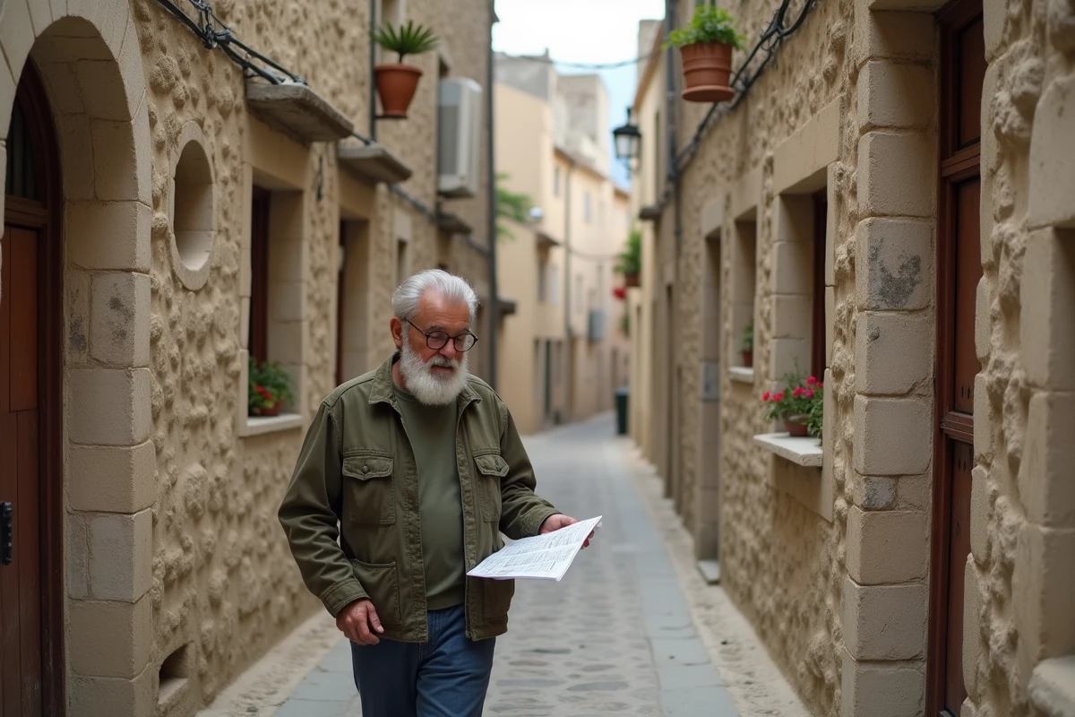 Homme explorant les ruelles en pierre de Matera, destination secrète du sud de l'Italie